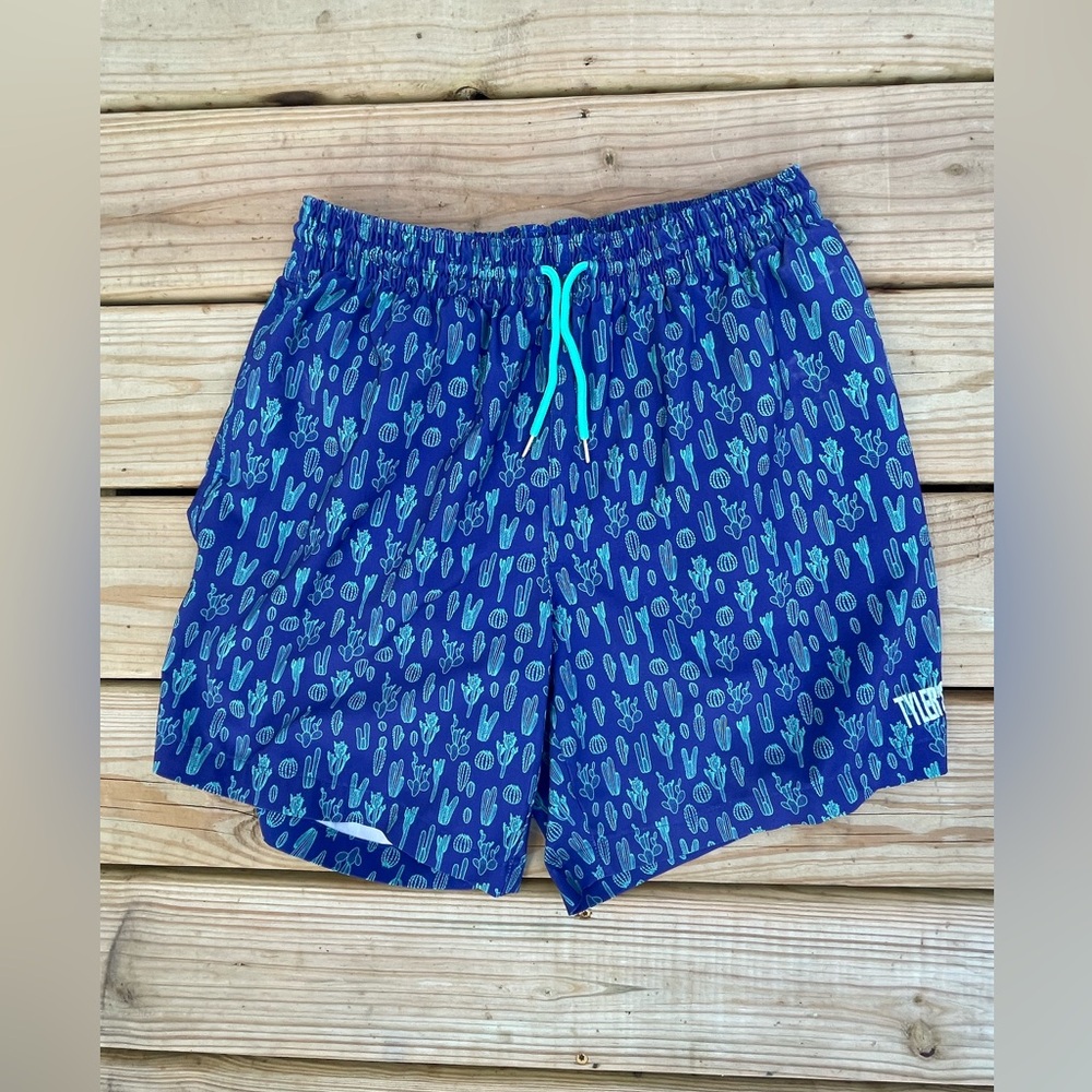 Tyler’s Cactus Print Swim Shorts